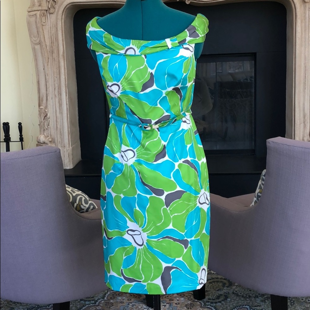David Meister floral dress